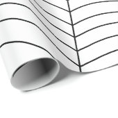 Zwart wit spinnenweb Halloween patroon Cadeaupapier (Rol Hoek)