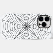 Zwart-wit spinnenweb Halloween patroon Case-Mate iPhone Case (Achterkant (horizontaal))