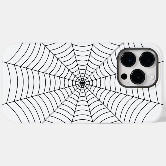 Zwart-wit spinnenweb Halloween patroon Case-Mate iPhone Case (Achterkant (horizontaal))