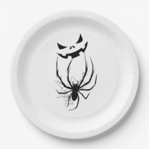 Zwart & Wit Spinneweb Horror Halloween