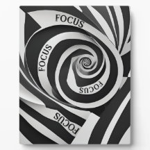 Zwart-wit spiraal "Focus"