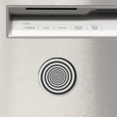 Zwart-wit spiraal optische illusie magneet (Insitu (Vaatwasser))