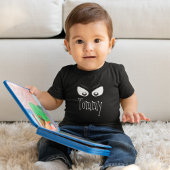 Zwart-wit spook Halloween Custom Kinder Shirts