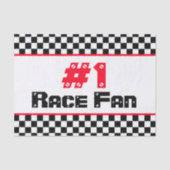 Zwart-wit Sport Geïnspireerd Tissuepapier (Voorkant)