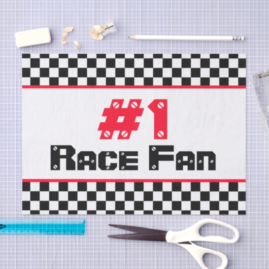 Zwart-wit Sport Geïnspireerd Tissuepapier (Craft)