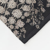 Zwart-wit sprookjeskasteel met paard fleece deken (Hoek)