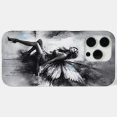 Zwart wit stadsleven surreëel sprookje stad Case-Mate iPhone case (Achterkant (horizontaal))