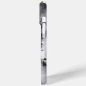 Zwart wit stadsleven surreëel sprookje stad Case-Mate iPhone case (Achterkant / Links)
