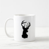 Zwart-wit Stag Head Koffiemok (Links)