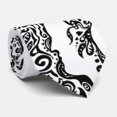 Zwart-wit stamhoofd - Verbeelding Stropdas (Opgerold)