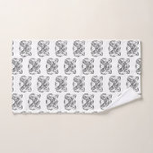 Zwart-wit stammenras bad handdoek (Handdoek)