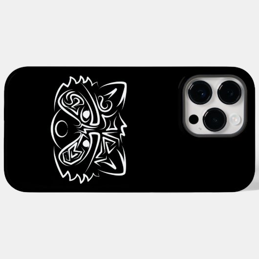 Zwart-wit stammenras Case-Mate iPhone case (Achterkant (horizontaal))