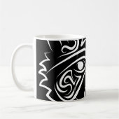 Zwart-wit stammenras koffiemok (Links)