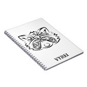 Zwart-wit stammenras notitieboek (Rechterzijde)