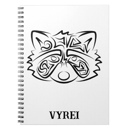Zwart-wit stammenras notitieboek (Voorkant)