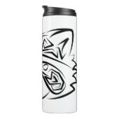 Zwart-wit stammenras thermosbeker (Geroteerd rechts)