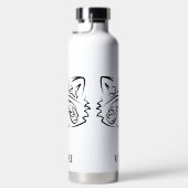 Zwart-wit stammenras waterfles (Rechts)