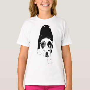 Zwart-wit stap-hondenliften-holiday-looks t-shirt