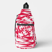 Zwart & Wit Star Illusion Sling Bag – Optisch (Voorkant)