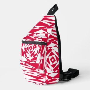 Zwart & Wit Star Illusion Sling Bag – Optisch