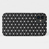 Zwart-wit Star-patroon Case-Mate iPhone Case (Achterkant (horizontaal))