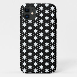 Zwart-wit Star-patroon Case-Mate iPhone Case