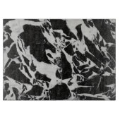 Zwart-wit steen kwarts print snijplank (Voorkant)