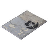 Zwart-wit steenfragment notitieboek (Linkerzijde)