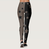 Zwart-Wit Ster Leggings (Achterkant)