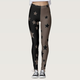 Zwart-Wit Ster Leggings