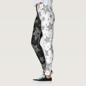 Zwart-Wit Ster Leggings (Links)