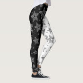 Zwart-Wit Ster Leggings (Rechts)