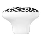 Zwart-wit sterren deurknop kastenknop keramische knop (Zijkant)