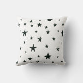 Zwart-wit sterren kussen (Achterkant)
