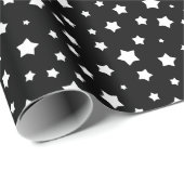 Zwart-wit stertonpatroon cadeaupapier (Rol Hoek)