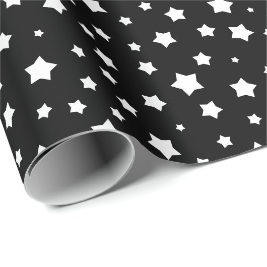 Zwart-wit stertonpatroon cadeaupapier (Rol Hoek)