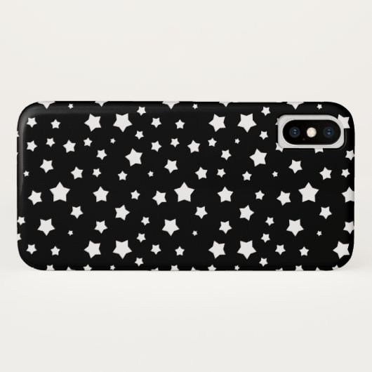 Zwart-wit stertonpatroon Case-Mate iPhone case (Achterkant (horizontaal))