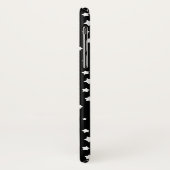 Zwart-wit stertonpatroon Case-Mate iPhone case (Achterkant/links)
