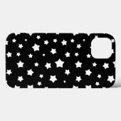 Zwart-wit stertonpatroon Case-Mate iPhone case (Achterkant (horizontaal))