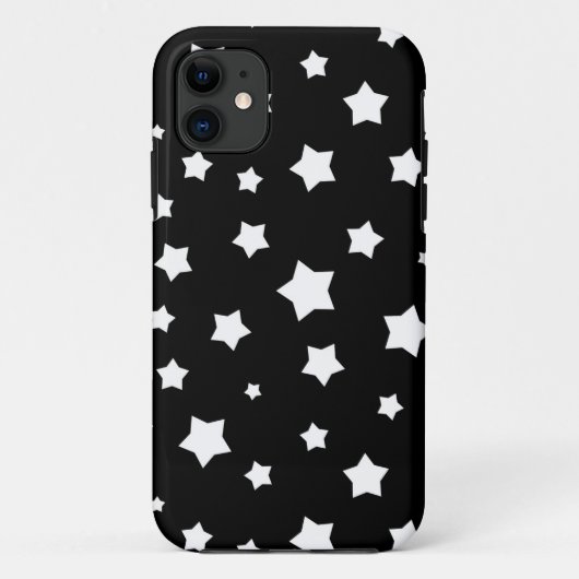 Zwart-wit stertonpatroon Case-Mate iPhone case (Achterkant)