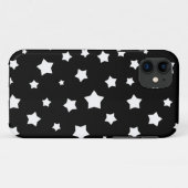 Zwart-wit stertonpatroon Case-Mate iPhone case (Achterkant (horizontaal))