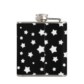 Zwart-wit stertonpatroon heupfles (Achterkant)