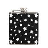 Zwart-wit stertonpatroon heupfles (Voorkant)