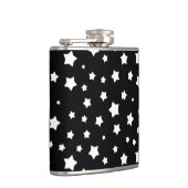 Zwart-wit stertonpatroon heupfles (Rechts)