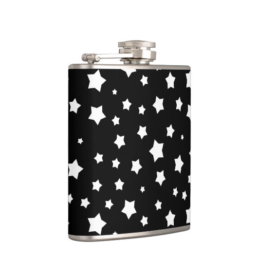 Zwart-wit stertonpatroon heupfles (Rechts)