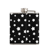 Zwart-wit stertonpatroon heupfles (Achterkant)