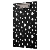 Zwart-wit stertonpatroon klembord (Links)
