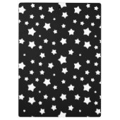 Zwart-wit stertonpatroon klembord (Achterkant)