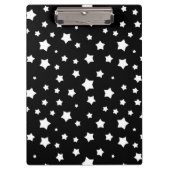 Zwart-wit stertonpatroon klembord (Voorkant)