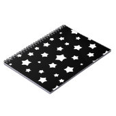 Zwart-wit stertonpatroon notitieboek (Linkerzijde)